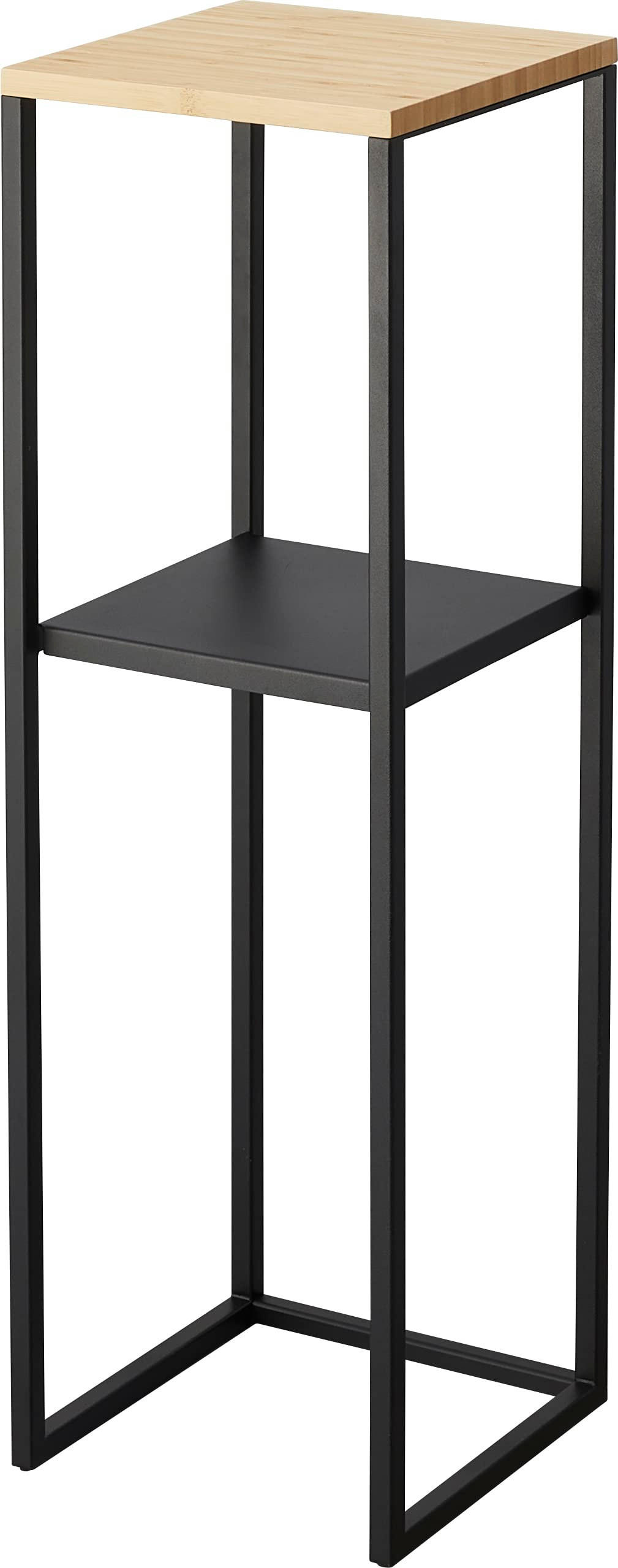 BLUMENTISCH Tower 5984 schwarz/natur 80/25/25 cm - Schwarz, Holz/Metall (25/25/80cm) - Yamazaki