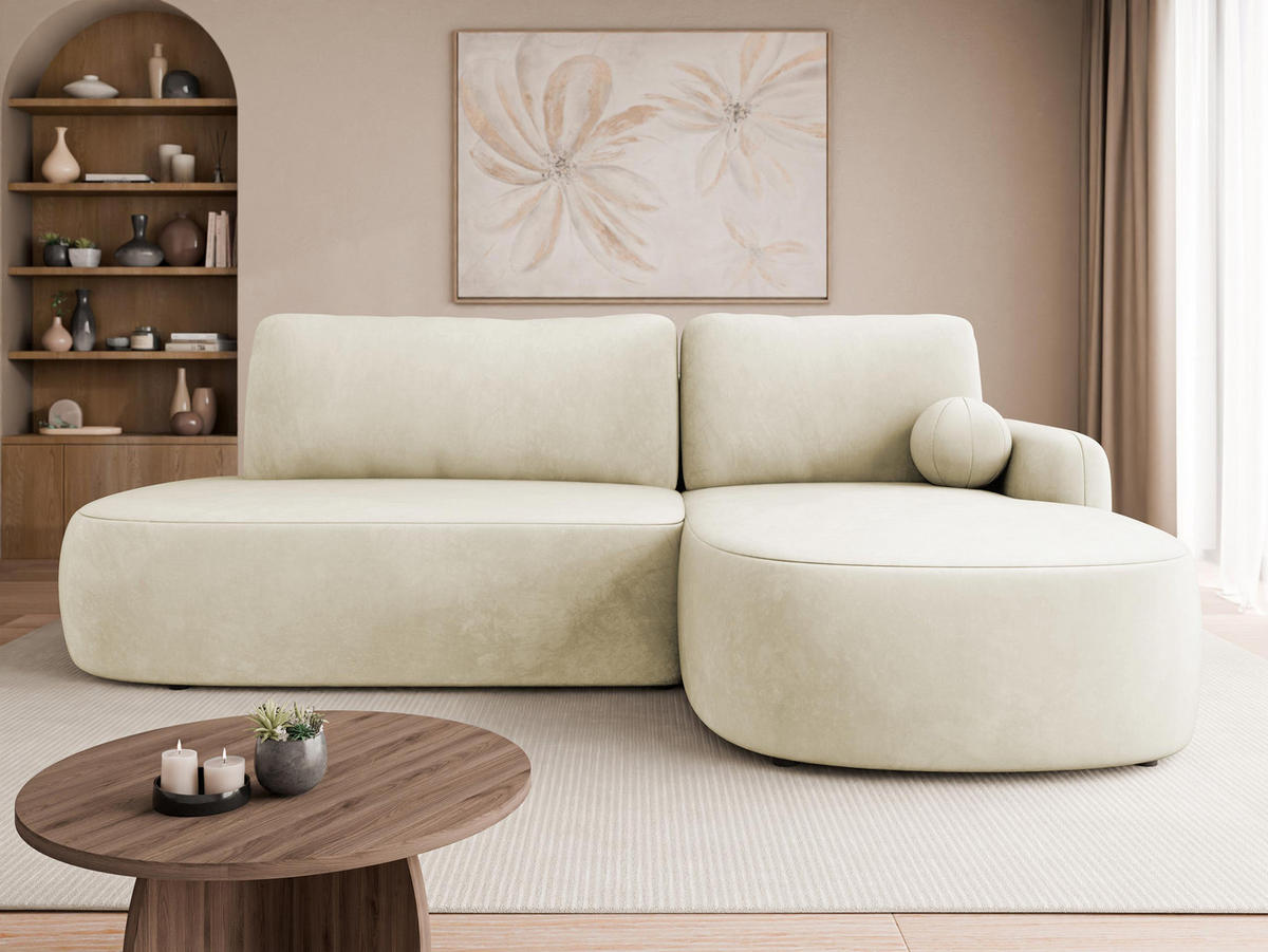ECKSOFA Loridu O, Seite: Rechts - Schwarz/Mokka, Holz/Kunststoff (274/174cm) - MIRJAN24