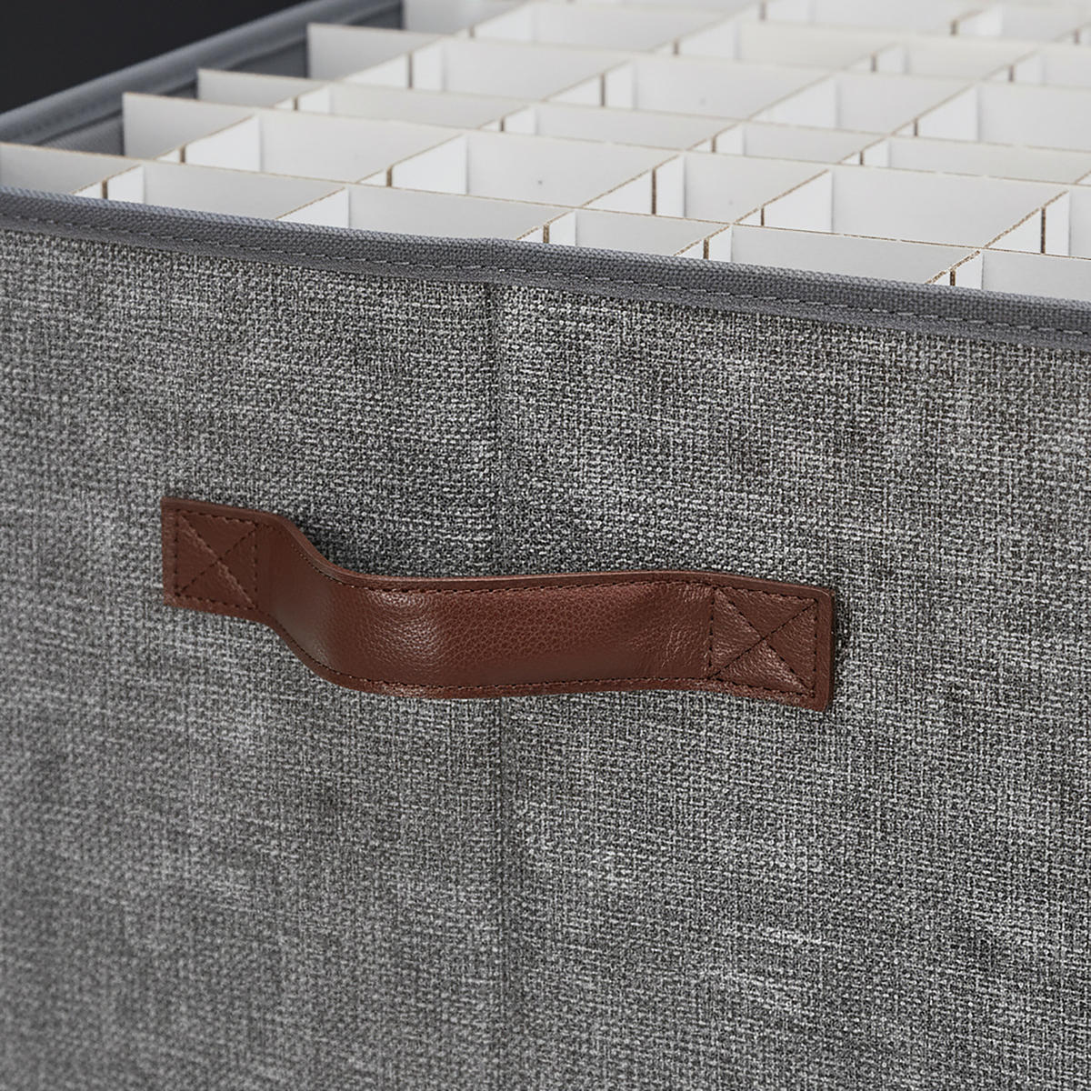 WEIHNACHTSKUGEL-AUFBEWAHRUNGSBOX - Grau, Wellpappe/Kunststoff (66.5/26/33cm) - Relaxdays