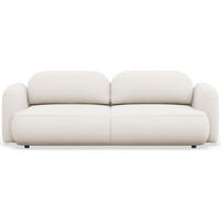 3-SITZER SCHLAFSOFA Tvoya Creme Chenille - Creme/Schwarz, Kunststoff/Textil (253/82/110cm) - Selsey