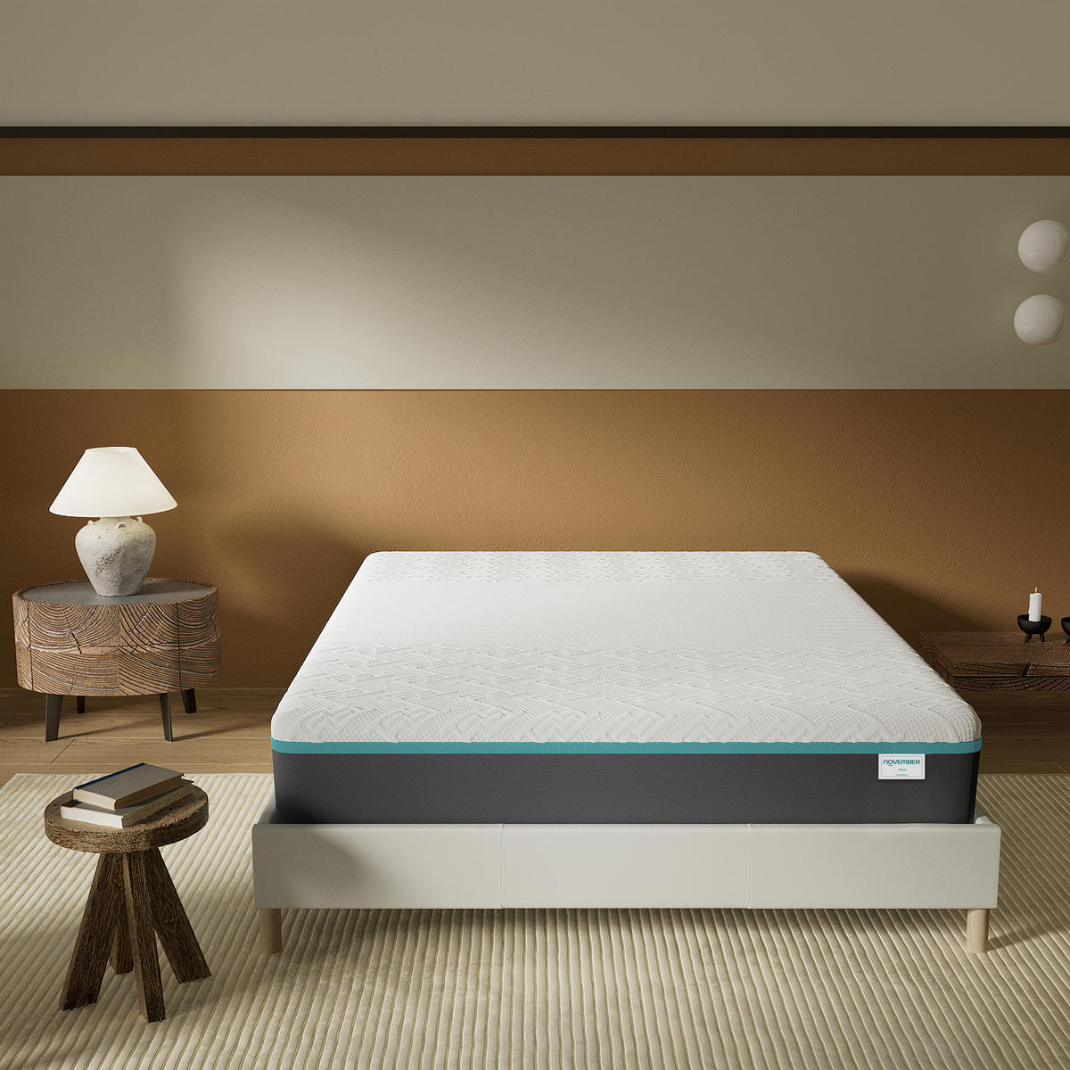 LATEXMATRATZE höhe 28cm 90x200cm H4 - Weiß, Naturmaterialien (90/200cm) - November Sleep