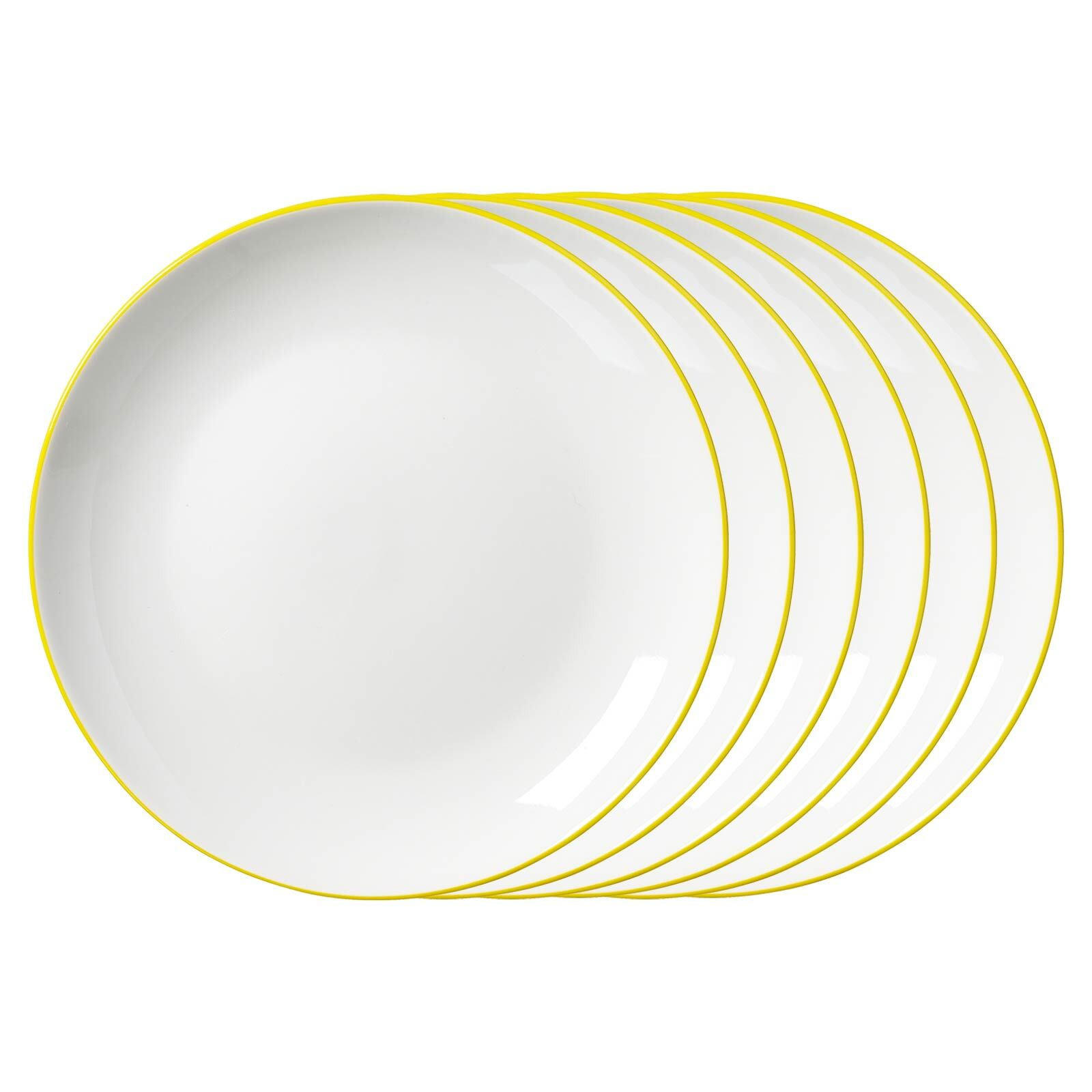 DESSERTTELLER Adela gelb ø 20,5 cm 6er Set - Gelb, Keramik (20.5cm) - Ritzenhoff Breker