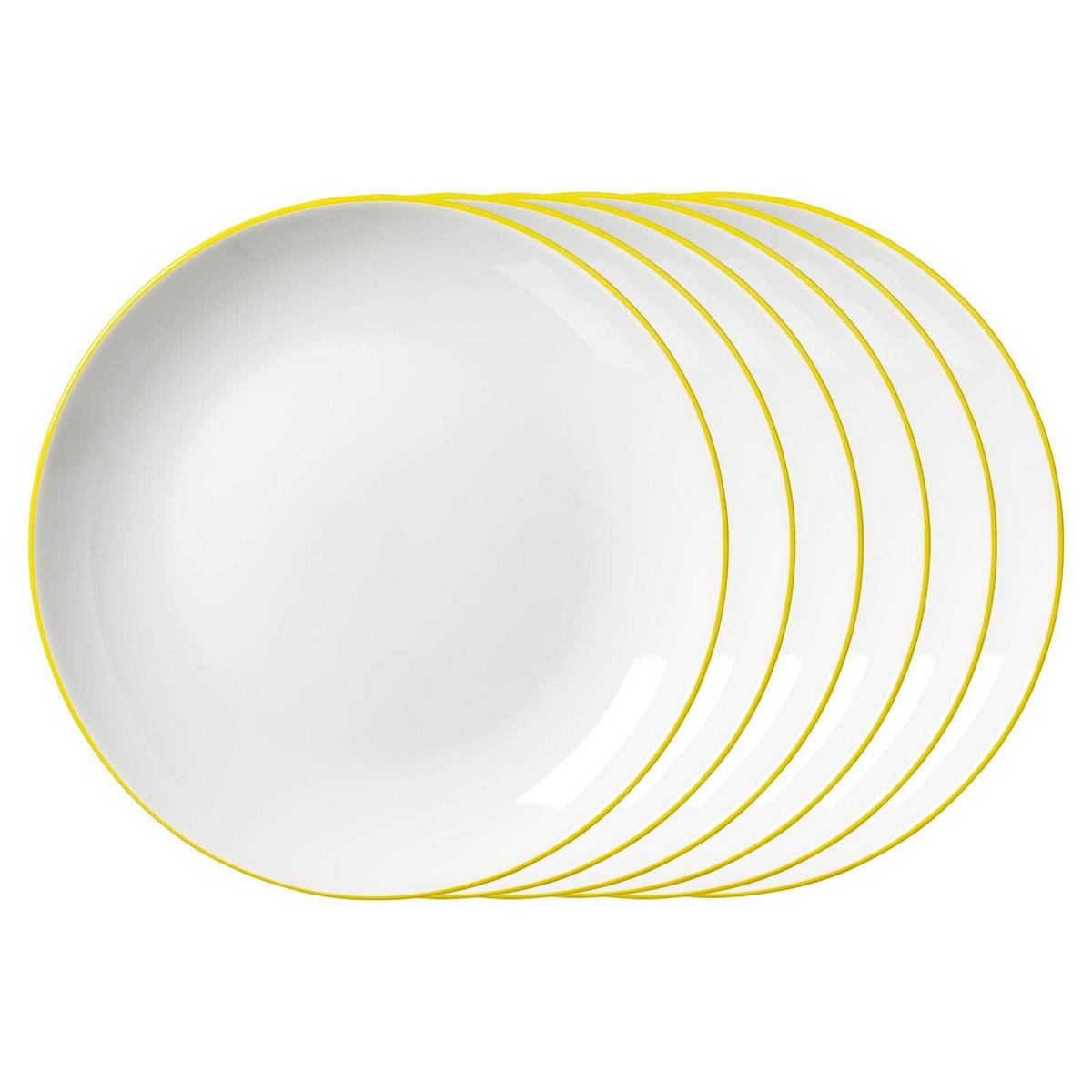 DESSERTTELLER Adela gelb ø 20,5 cm 6er Set - Gelb, Keramik (20.5cm) - Ritzenhoff Breker