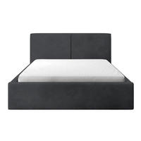 POLSTERBETT Farese Dunkelgrau Cordbezug 160 cm - Dunkelgrau, Textil (160/200cm) - Selsey