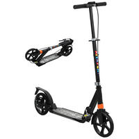 ROLLER Kinder Scooter mit verstellbar Griffen klappbar höhenverstellbar Schwarz - Schwarz, Metall (94/36/103cm) - AIYAPLAY