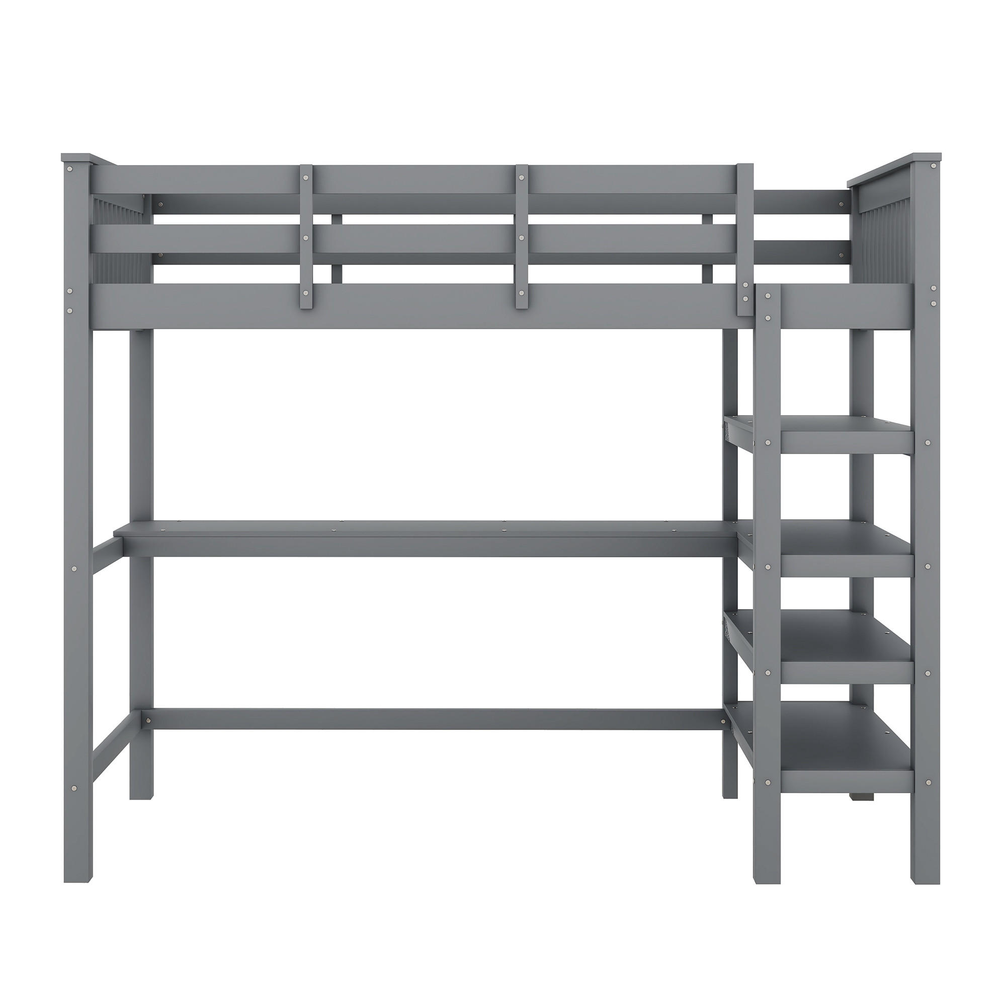 HOCHBETT 90/200 cm Grau - Grau, Holz - Raumix