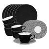 KAFFEESERVICE Life Fashion Glamorous Black 18er Set - Schwarz, Keramik (1/1/1cm) - Seltmann Weiden