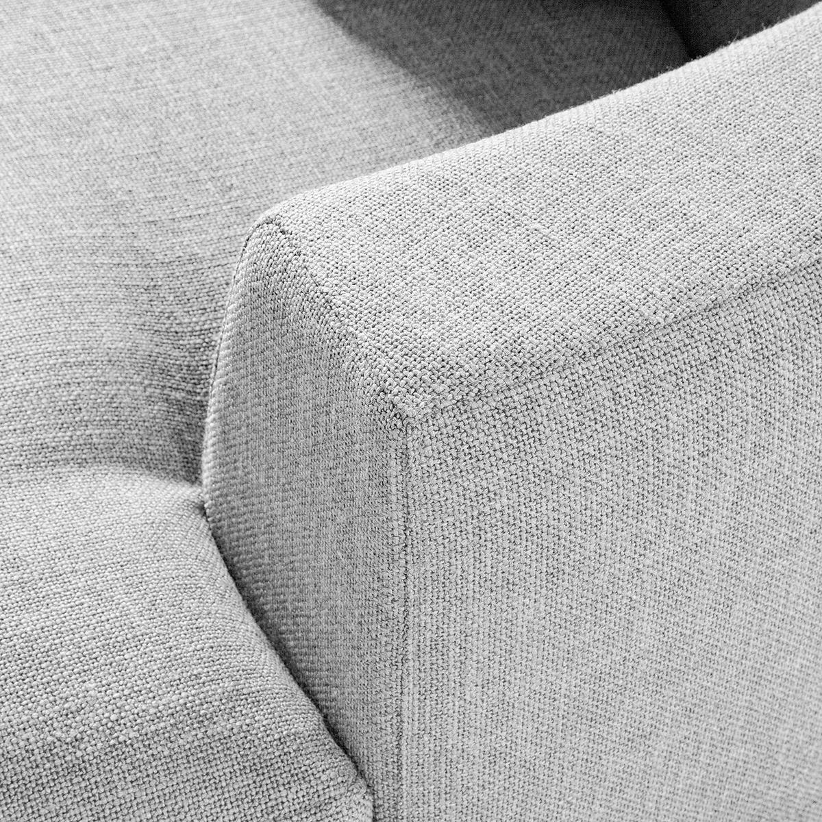 MODULLONGCHAIR - Hellgrau, Textil (194/80/145cm) - home24