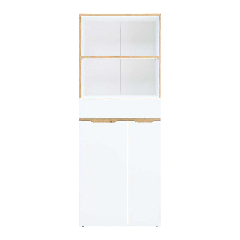 AKTENSCHRANK Manresa-36 - Weiß, Holzwerkstoff (75/197/38cm) - Lomado