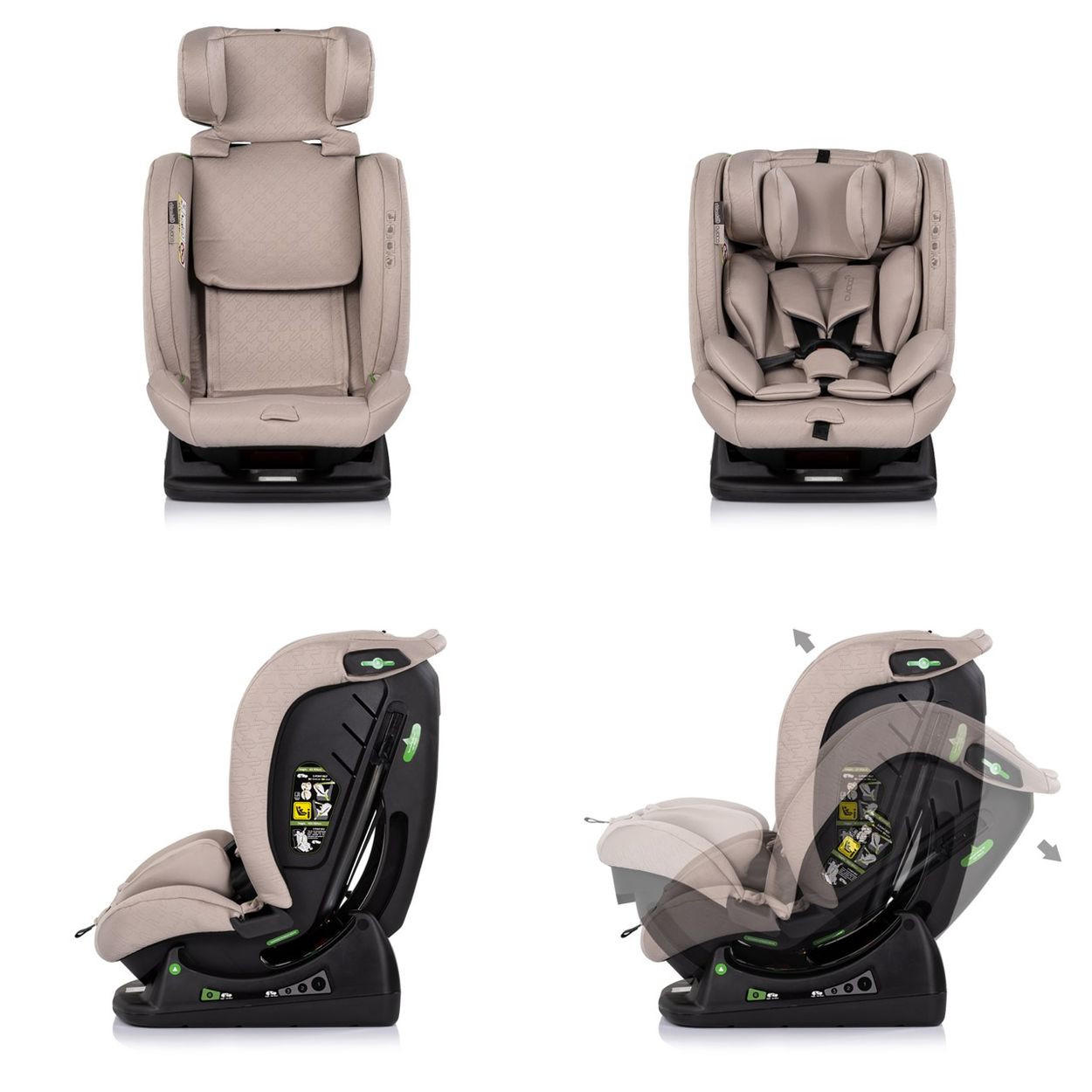 KINDERSITZ Aviato i-Size hellbraun (40 - 150 cm) Gruppe 0/1/2/3, verstellbar - Braun, Kunststoff (44/58/51cm) - Chipolino