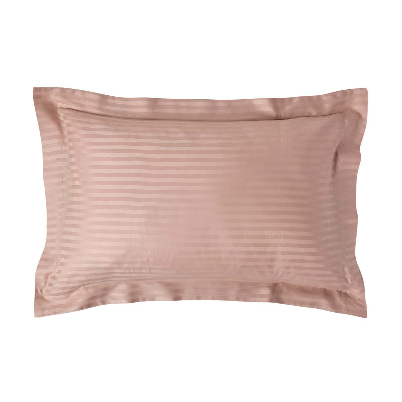 KISSENBEZUG Damast mit Stehsaum, Fadendichte 330 - Taupe, Textil (48/74cm) - Homescapes