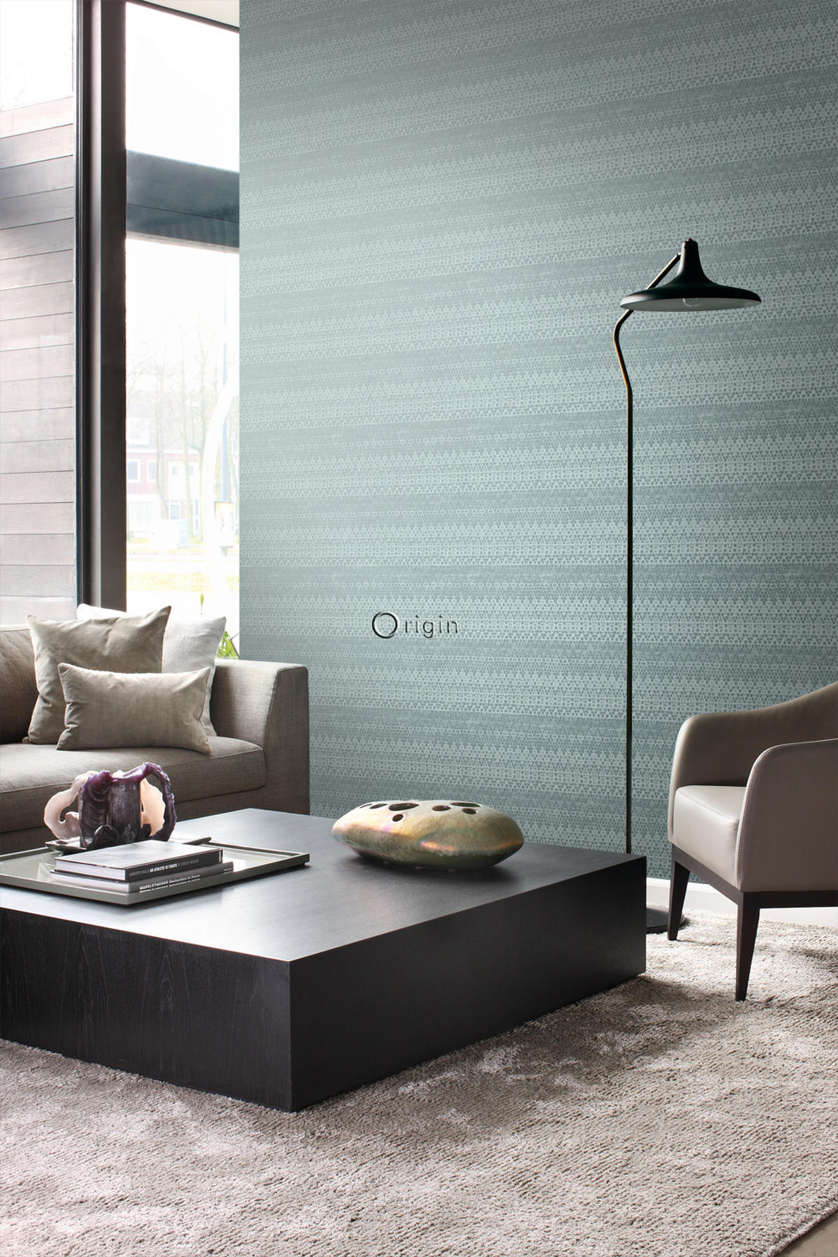 TAPETE Tierhautmuster 53 cm x 10.05 m - Türkis, Papier (53/1000cm) - Origin Wallcoverings