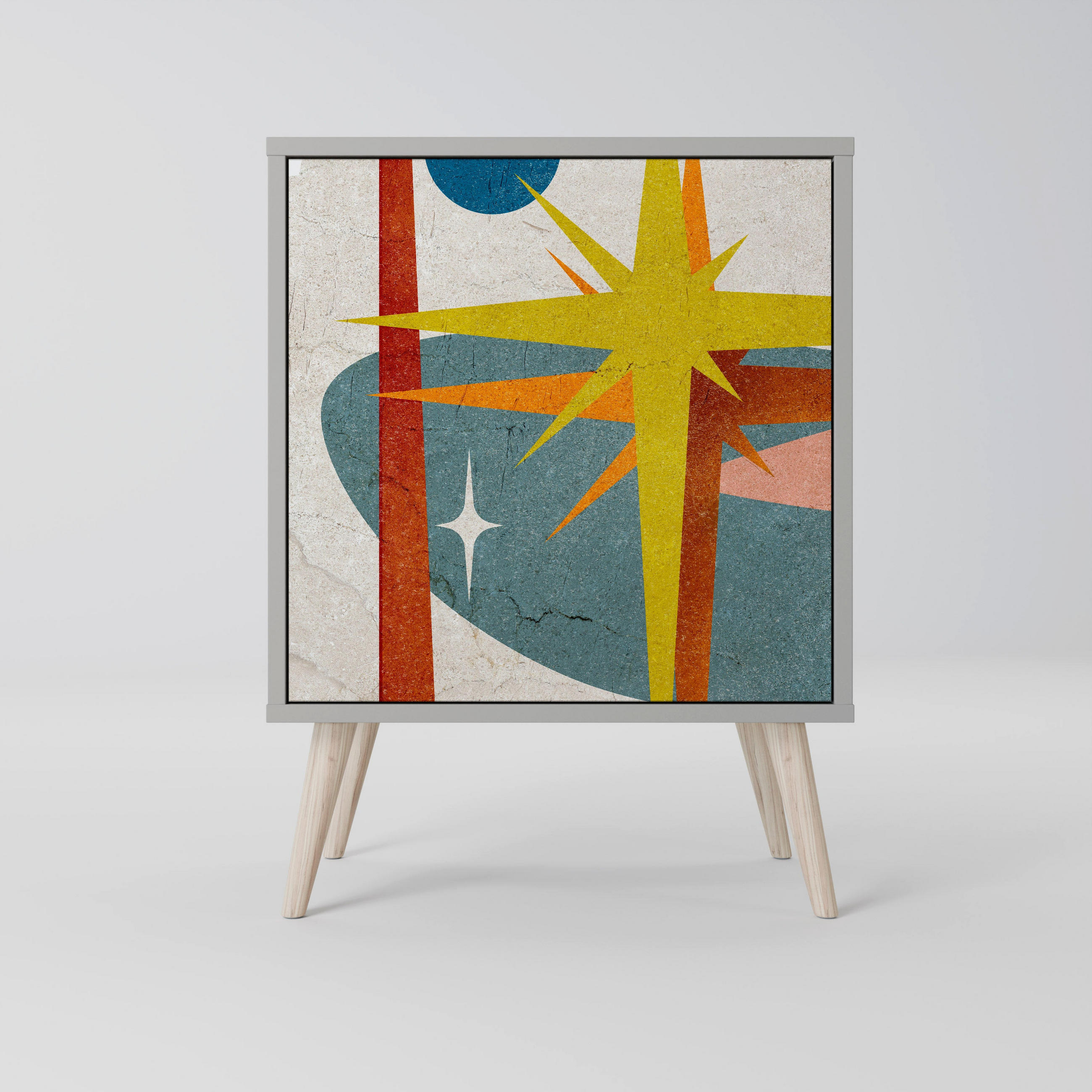 SpaceRebels Sideboard Grau 57.5x77.5x42 cm