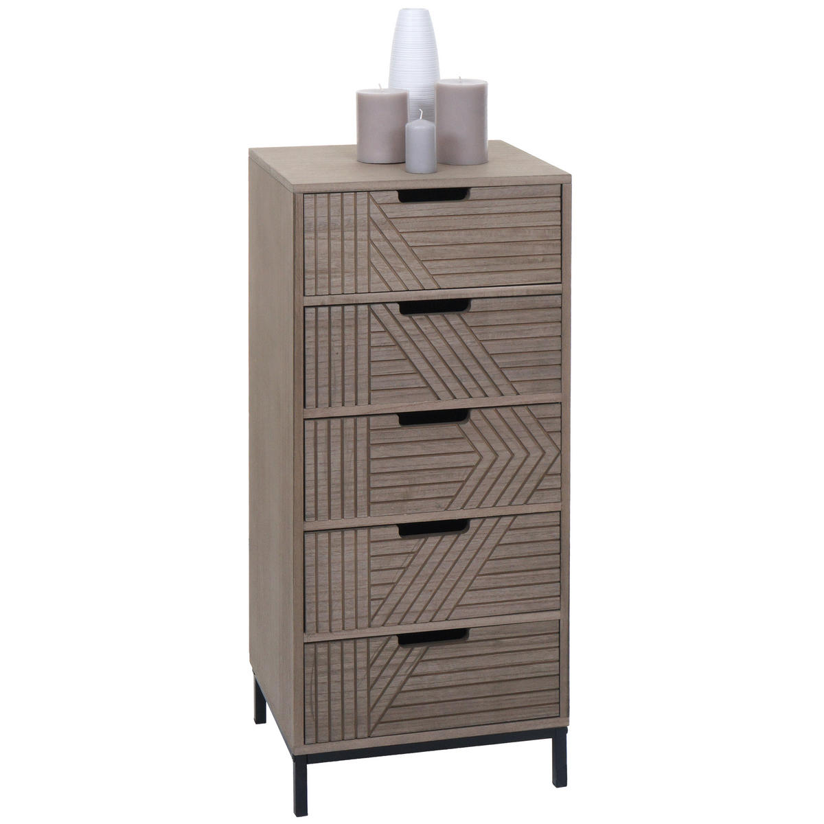 KOMMODE Grau, Braun - Braun/Grau, Holz (35/84/29cm) - MCW