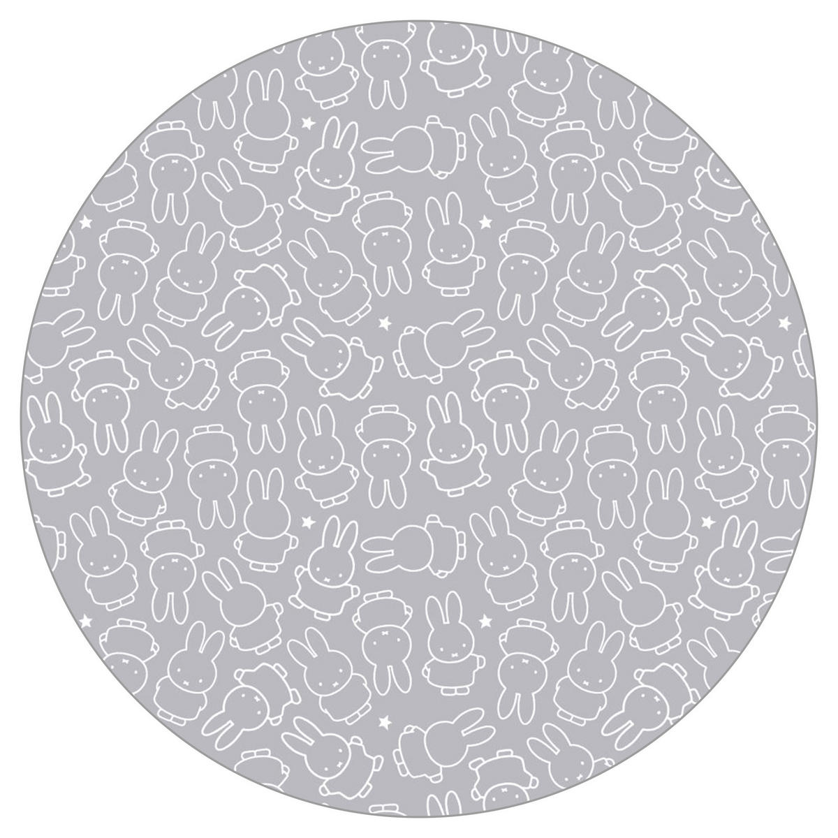 LAUFGITTER 6-eckig, Miffy - Weiß, Holzwerkstoff (118.5/72.5/103.5cm) - Roba