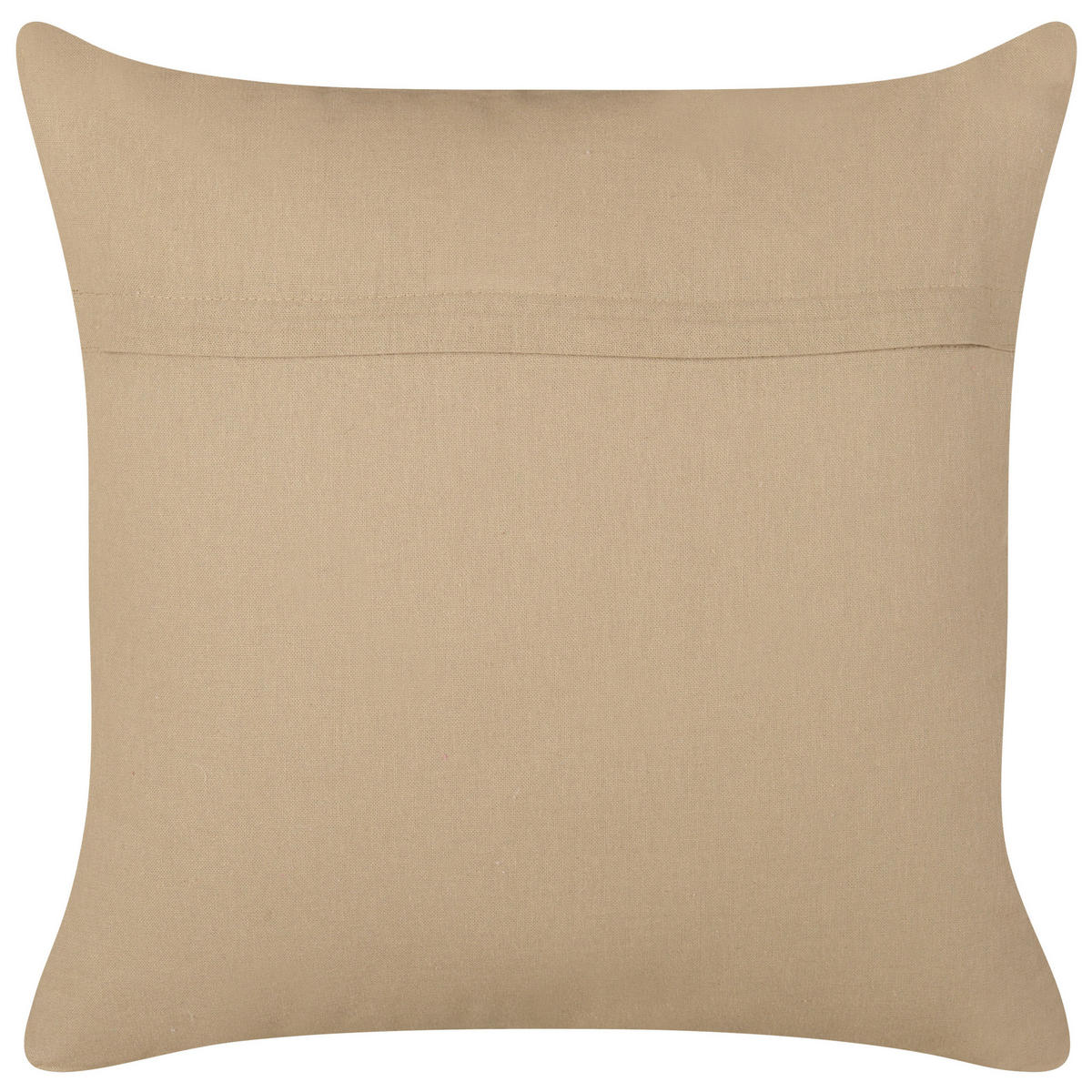DEKOKISSEN Beige 45/45 cm Desalix - Beige/Schwarz, Naturmaterialien (45/45/10cm) - Beliani