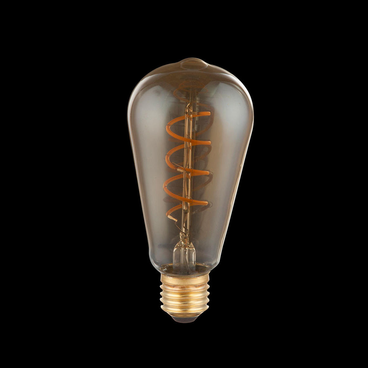 LED FILAMENT LEUCHTMITTEL Orange DUBAN - Orange, Glas (6.4/14cm) - Globo Lighting