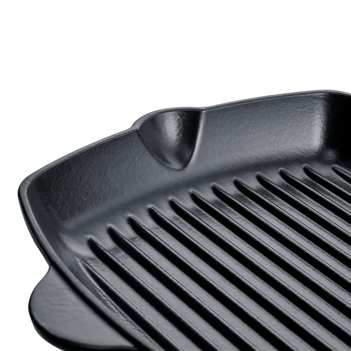 GRILLPFANNE b.iron, Gusseisen, Schwarz / Grau, 27 x 27 cm - Schwarz, Metall (43/31/6.2cm) - Berndes