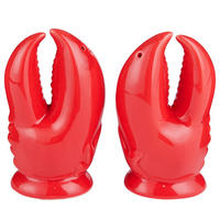 SALZ- UND PFEFFERSTREUER (2-tlg.) Salt & Pepper Hummer - Rot, Stein (4.5/11/7cm) - Butlers