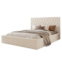 POLSTERBETT PONTI 160x200 cm Creme (Stoff Magic Velvet) - Kompakt, mit Bettkasten und Lattenrost - Creme, Holzwerkstoff/Textil (160/200cm) - Ravio