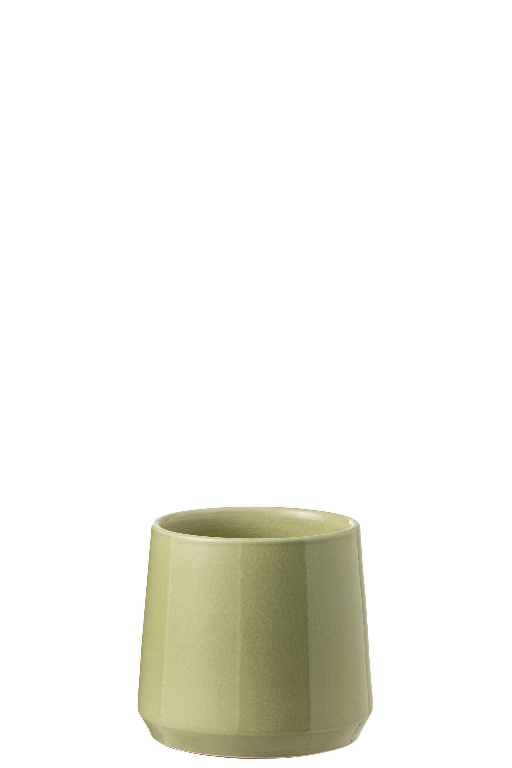 BLUMENTOPF RUND - Töpferei - Grün - S - 2er set - Ø 17 cm - Grün, Keramik (17/17cm) - J-Line