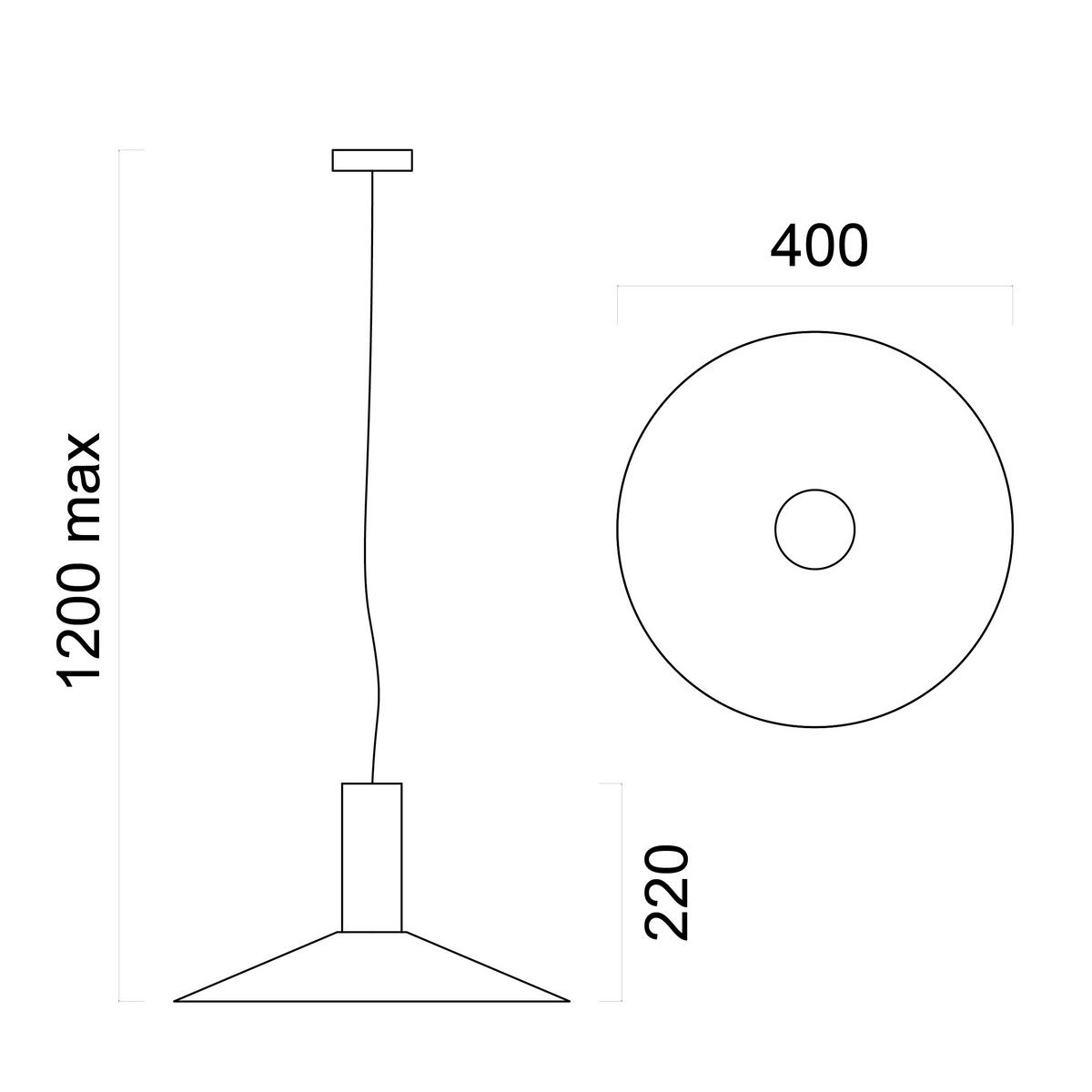 HÄNGELEUCHTE Vera D40 - Kupferfarben, Metall (40/40/22cm) - Lumicom