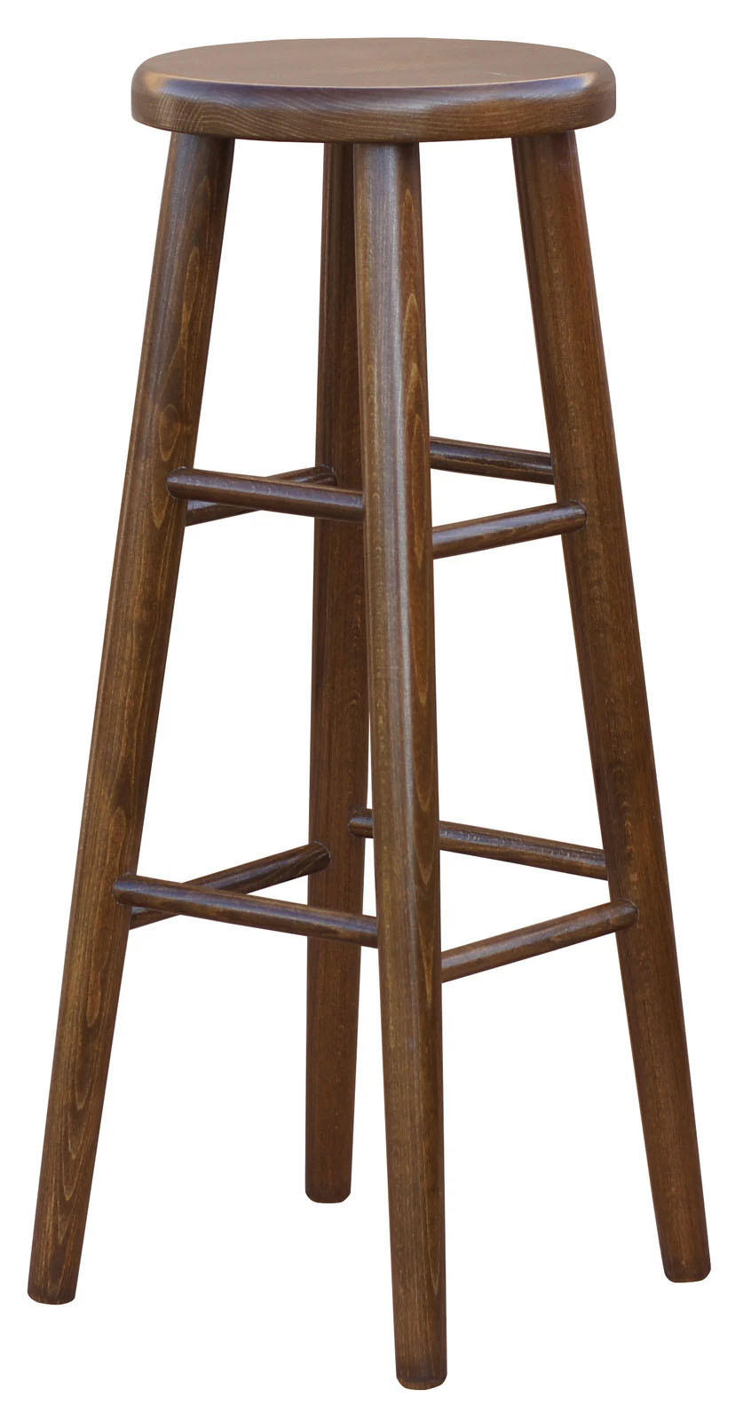 BARHOCKER aus Buchenholz 82 cm, Eiche Farbe - Buchefarben, Holz (30/82/30cm) - Koma
