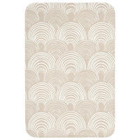 WC PŘEDLOŽKA Vlny - Textura - Béžová 60x90 cm - kašmírová, textil/plast (60/1cm) - OnlyWow