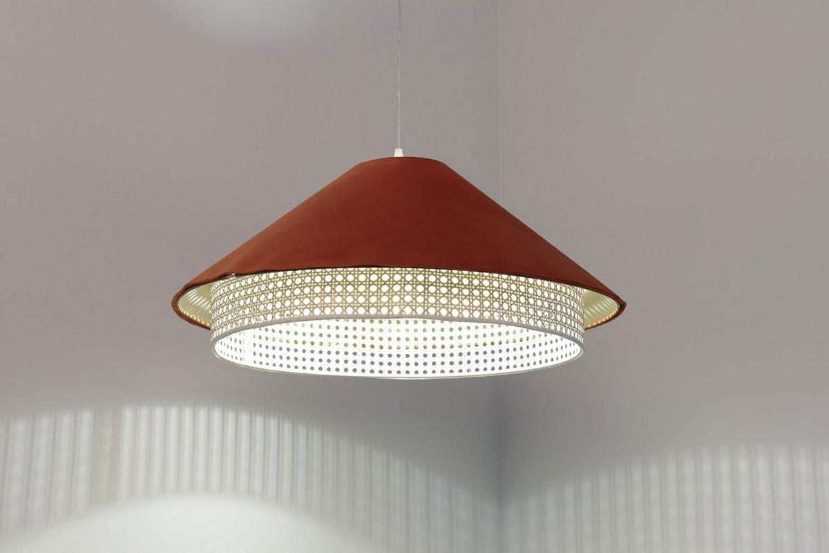 HÄNGELEUCHTE Orange 60/25 cm - Orange, Kunststoff (60/1.3/25cm) - ONZENO