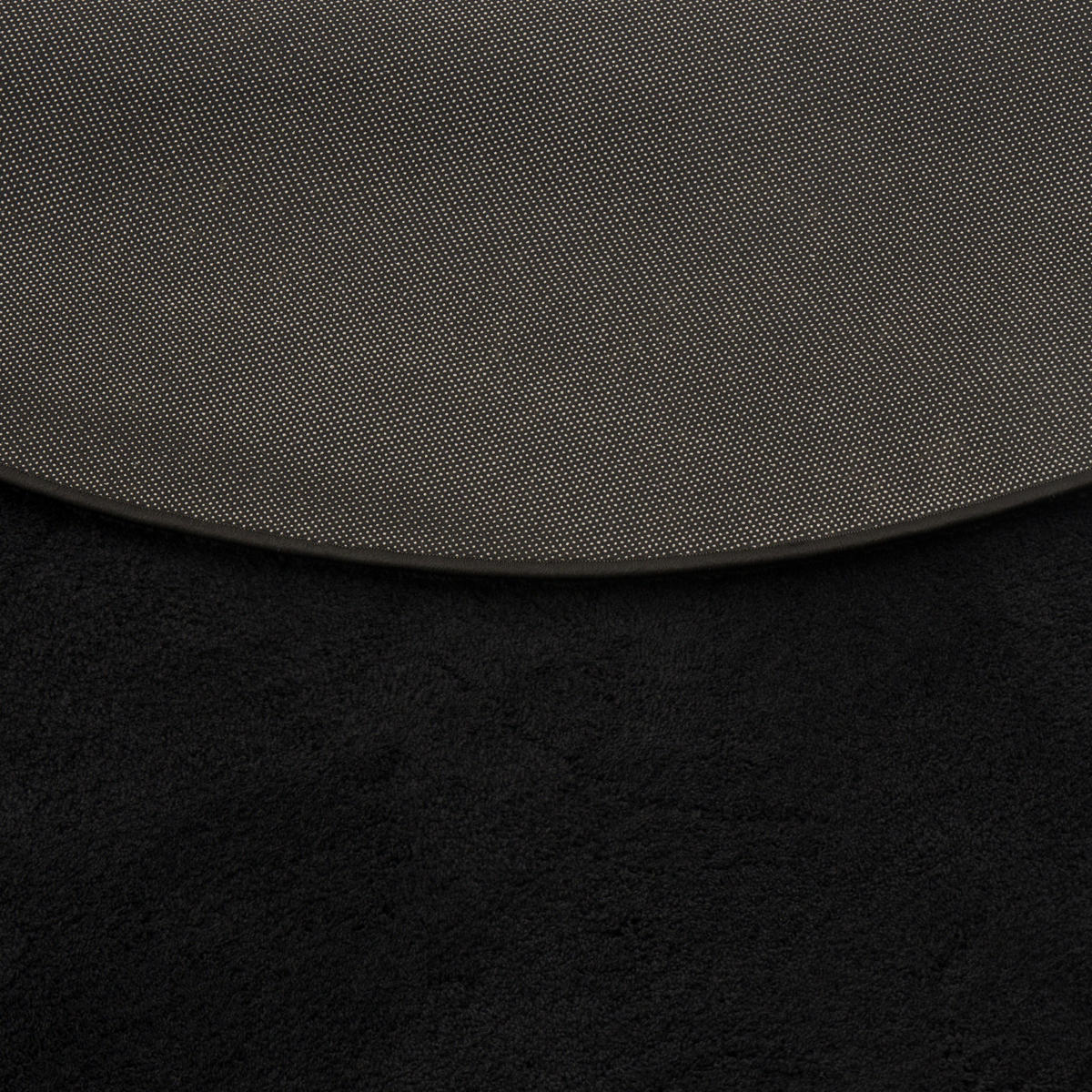 SUPER SOFT KINDER HOCHFLOR TEPPICH SILKY KIDS RUND - Schwarz, Textil (160/160cm) - Pergamon