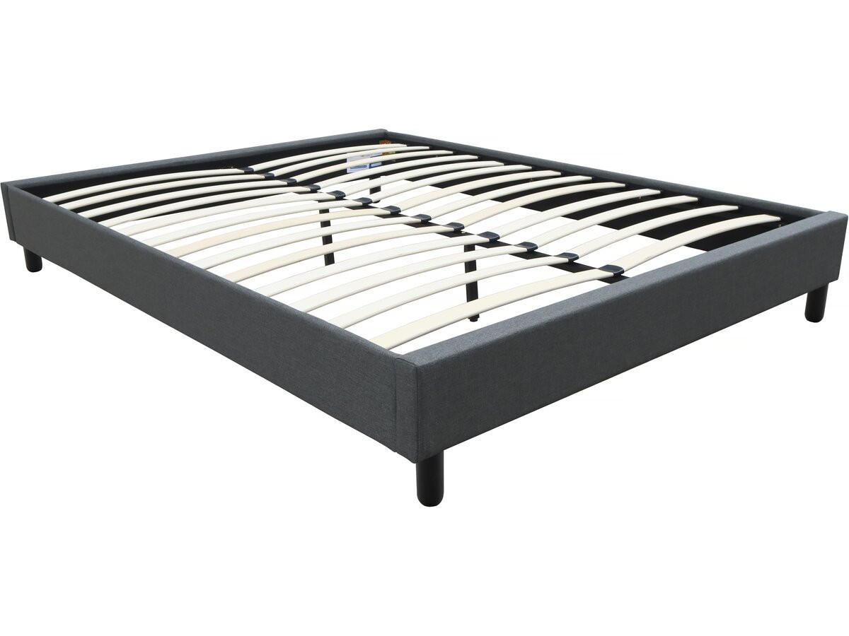 LATTENROST andy Grau - Grau, Textil (200/160cm) - Habitat Garten