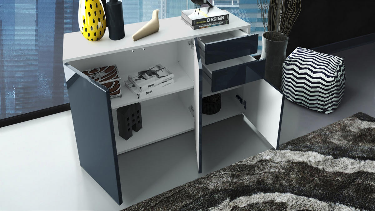KOMMODE Ben Front in Eiche Nature - Eichefarben, Holzwerkstoff (117/74/36cm) - Vladon