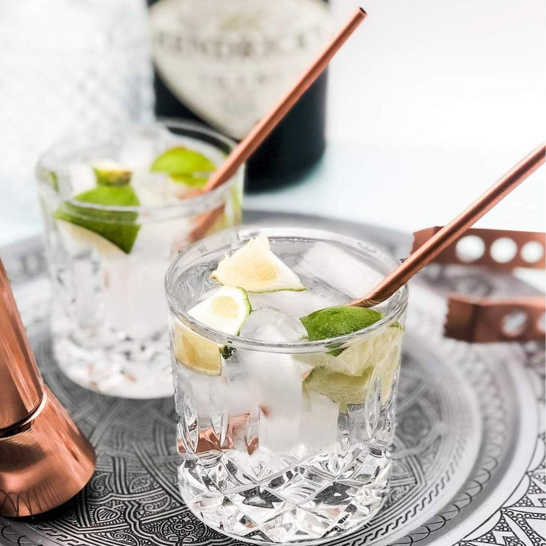 STROHHALM aus 100% reinem Kupfer, 2er Set - Handgefertigt - Kupferfarben, Paraffin (0.5/16.8/16.8cm) - Specter & Cup