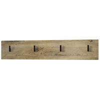 GARDEROBENPANEEL Linea Eiche Ribbeck - Alteiche, Holzwerkstoff (72/14.5/3.5cm) - Vladon