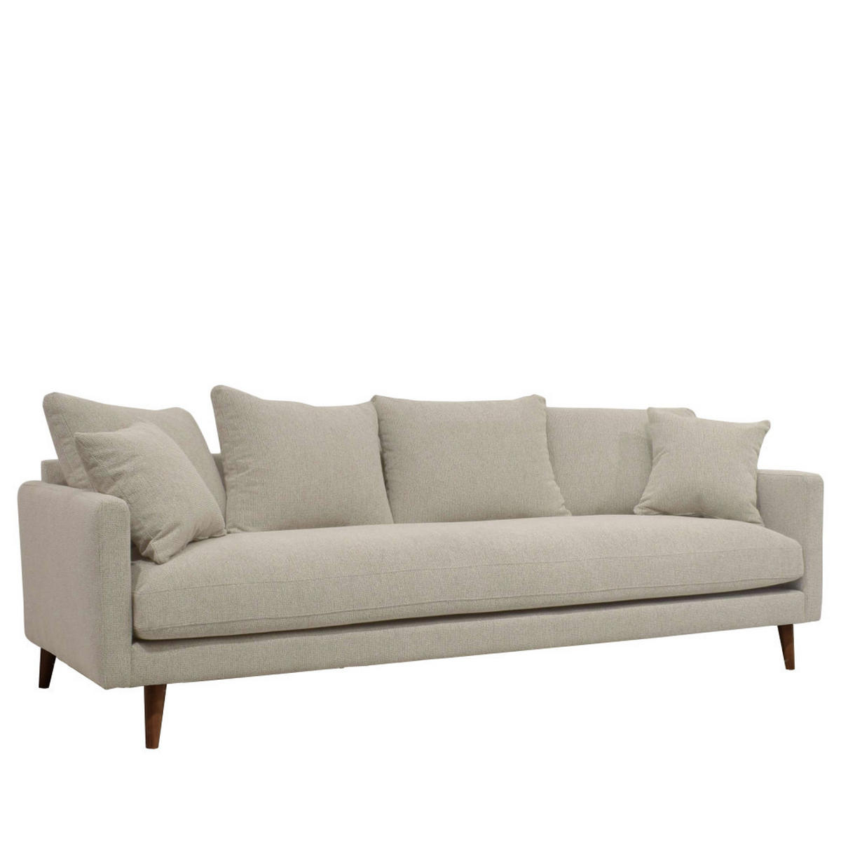 BETTSOFA - Natur meliert - Naturfarben, Textil (233/86/95cm) - Drawer