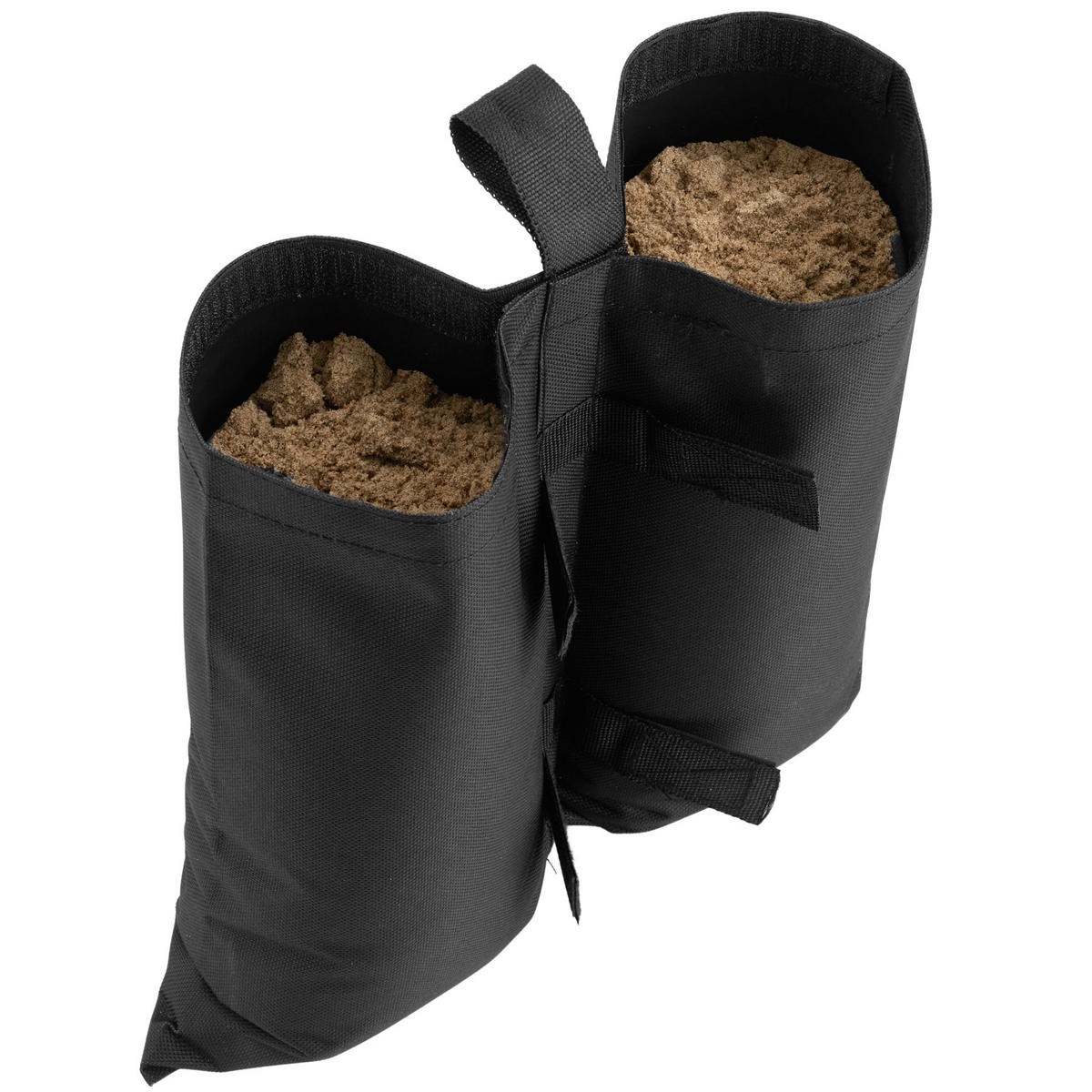 PAVILLON GEWICHTE 4er Set Saborra,vielfach verwendbar,schwarz - Schwarz, Kunststoff (0.5/33/36cm) - tectake