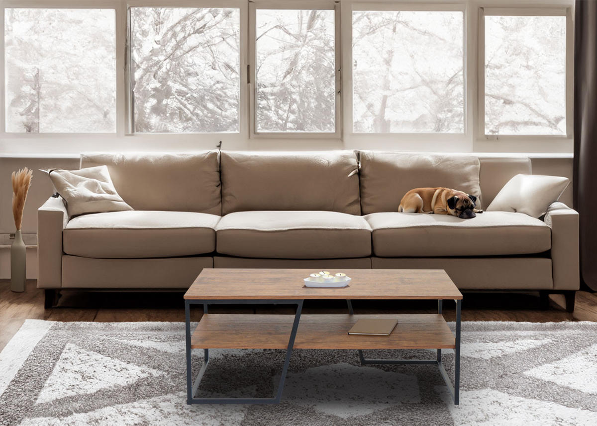COUCHTISCH rechteckig Braun - Braun, Holzwerkstoff (60/110/46cm) - MCW