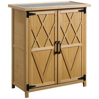 GERÄTESCHUPPEN DE-17590 3 Böden, verzinktes Metalldach Gelb - Gelb, Holz (75/90/40cm) - ComfortXL