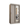 SCHWEBETÜRENSCHRANK 200/100/62 2-türig - Kaschmir/Silberfarben, Holz (100/200/62cm) - MÖBEL KRYSPOL