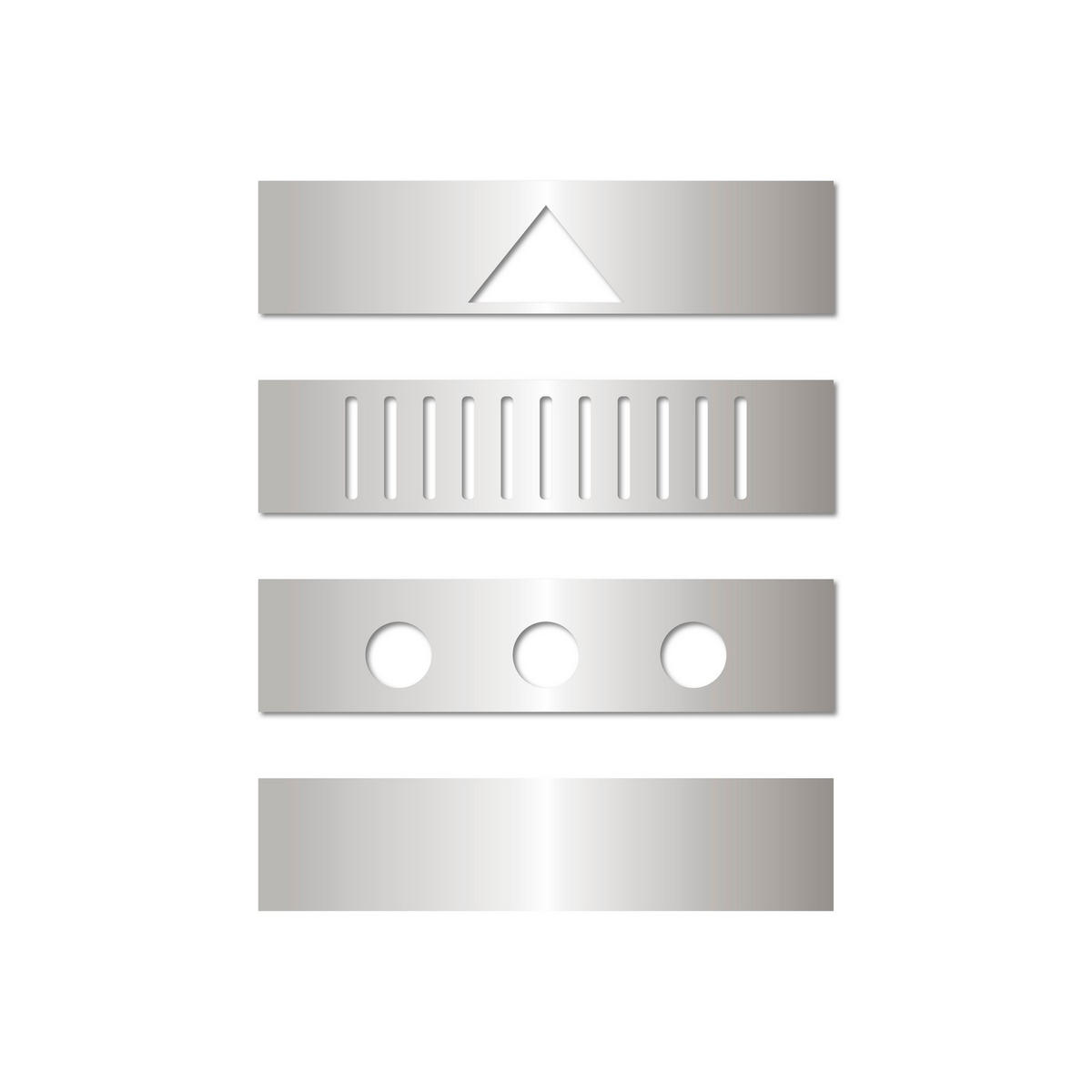 WANDLEUCHTE Fold - Silber - 10.6/14.9 cm - Silberfarben, Metall (10.6/14.9/14.9cm) - Nordlux