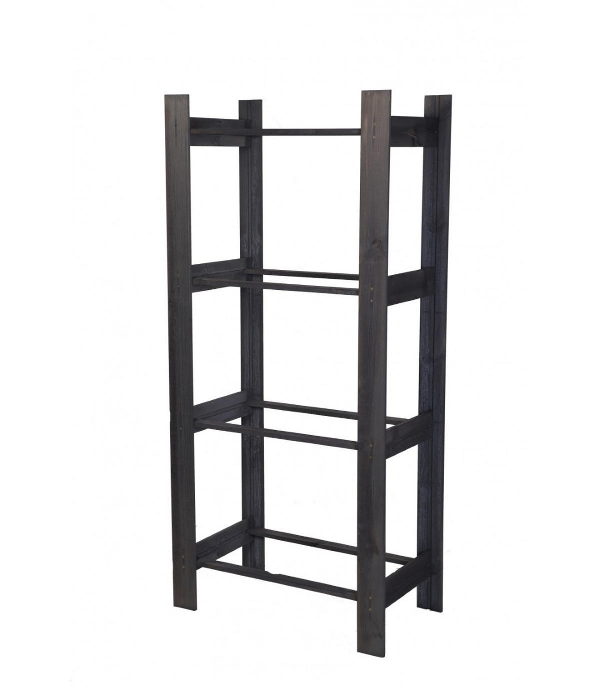 GETRÄNKEKISTENREGAL PINEPEAK 149x70x38,8cm für 4 Kisten Kiefernholz Grau - Grau, Holz (70/149/39cm) - PROREGAL