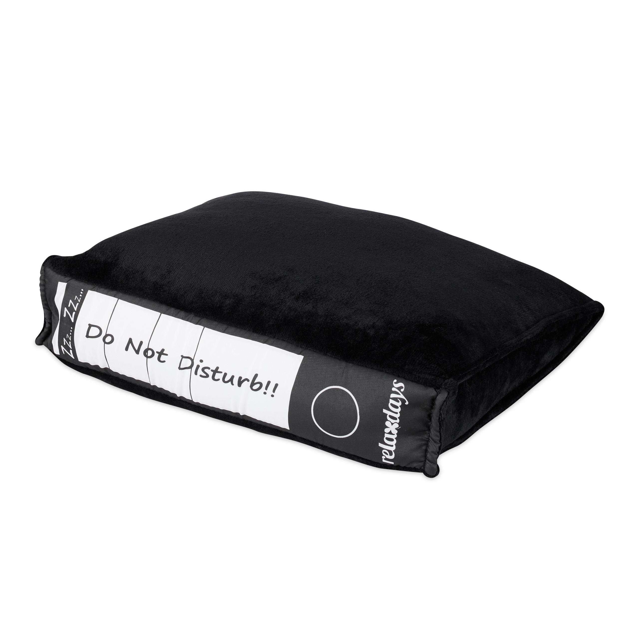 BÜROKISSEN - Schwarz, Textil (31/28cm) - Relaxdays