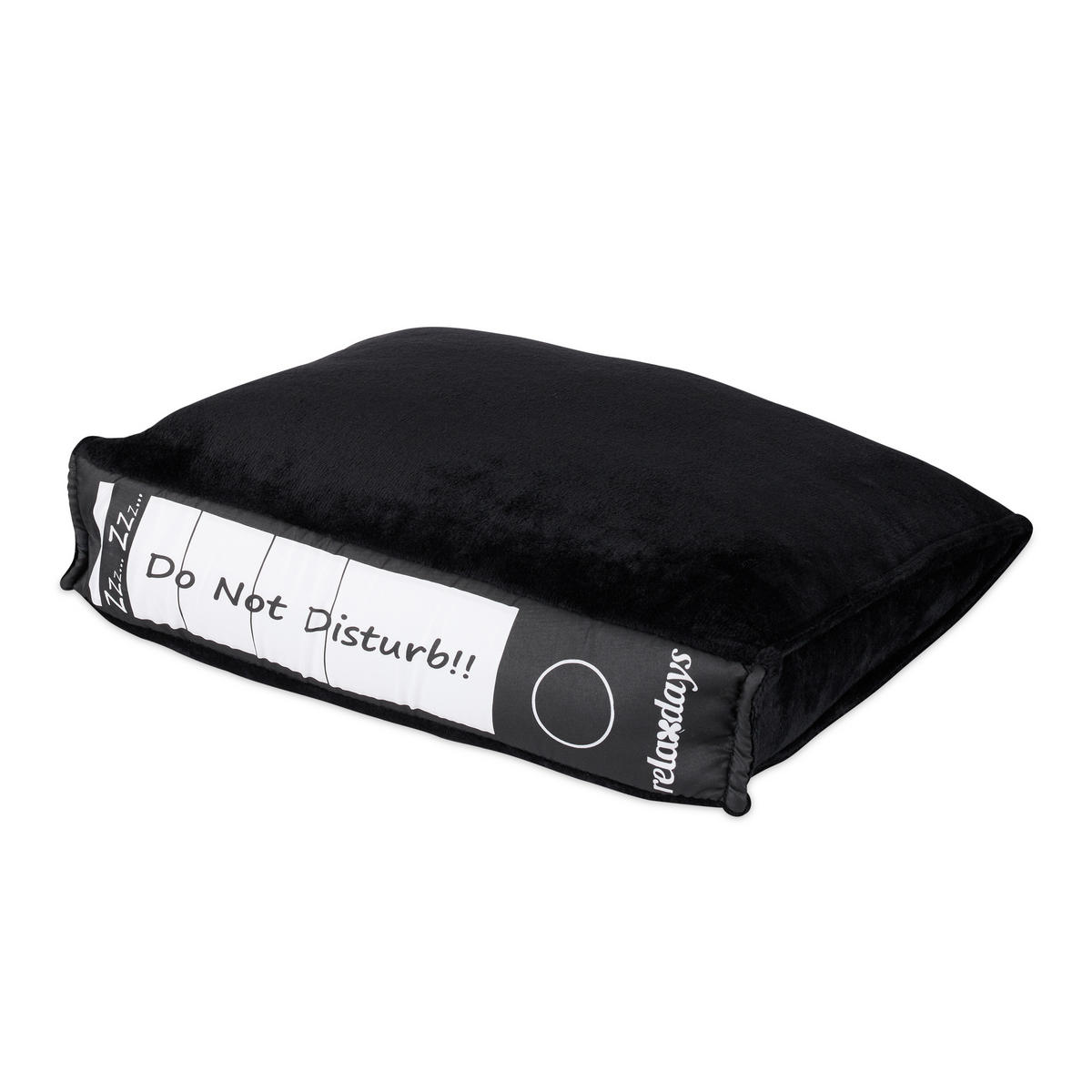 BÜROKISSEN - Schwarz, Textil (31/28cm) - Relaxdays
