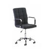 DREHSTUHL Stoff grau - Chromfarben/Grau, Textil/Metall (54/92/59cm) - CLP