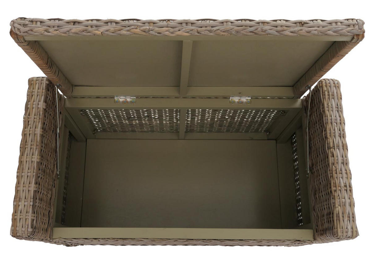 AUFBEWAHRUNGSTRUHE Grau, Braun - Braun/Grau, Holz (88/51/44cm) - MCW