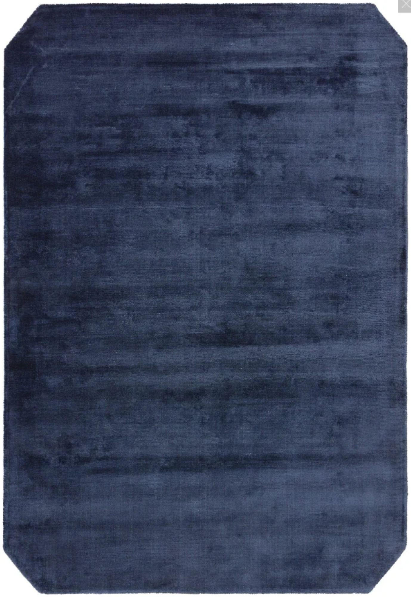 WOHNZIMMERTEPPICH modern blau Viskose 200x290 cm SHAFT - Blau, Naturmaterialien (200/290cm) - Novatrend
