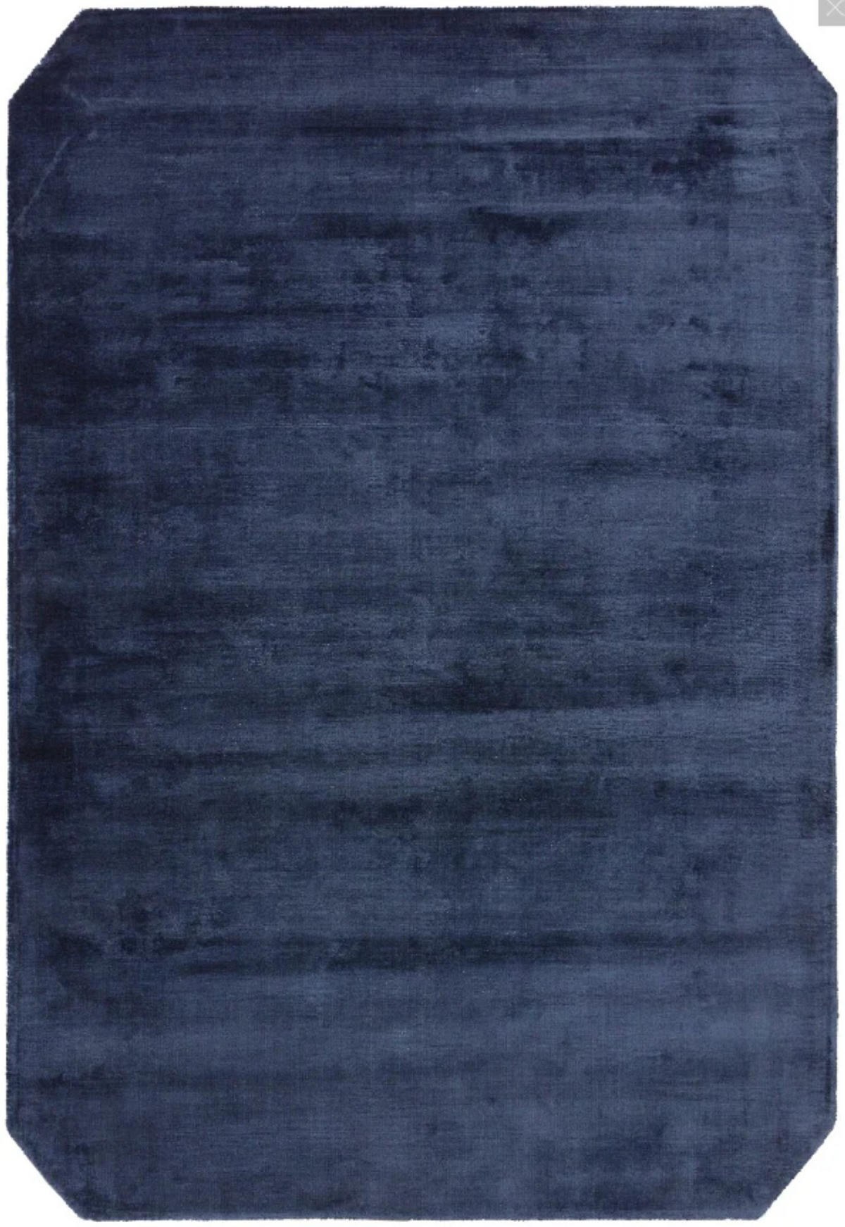 WOHNZIMMERTEPPICH modern blau Viskose 200x290 cm SHAFT - Blau, Naturmaterialien (200/290cm) - Novatrend