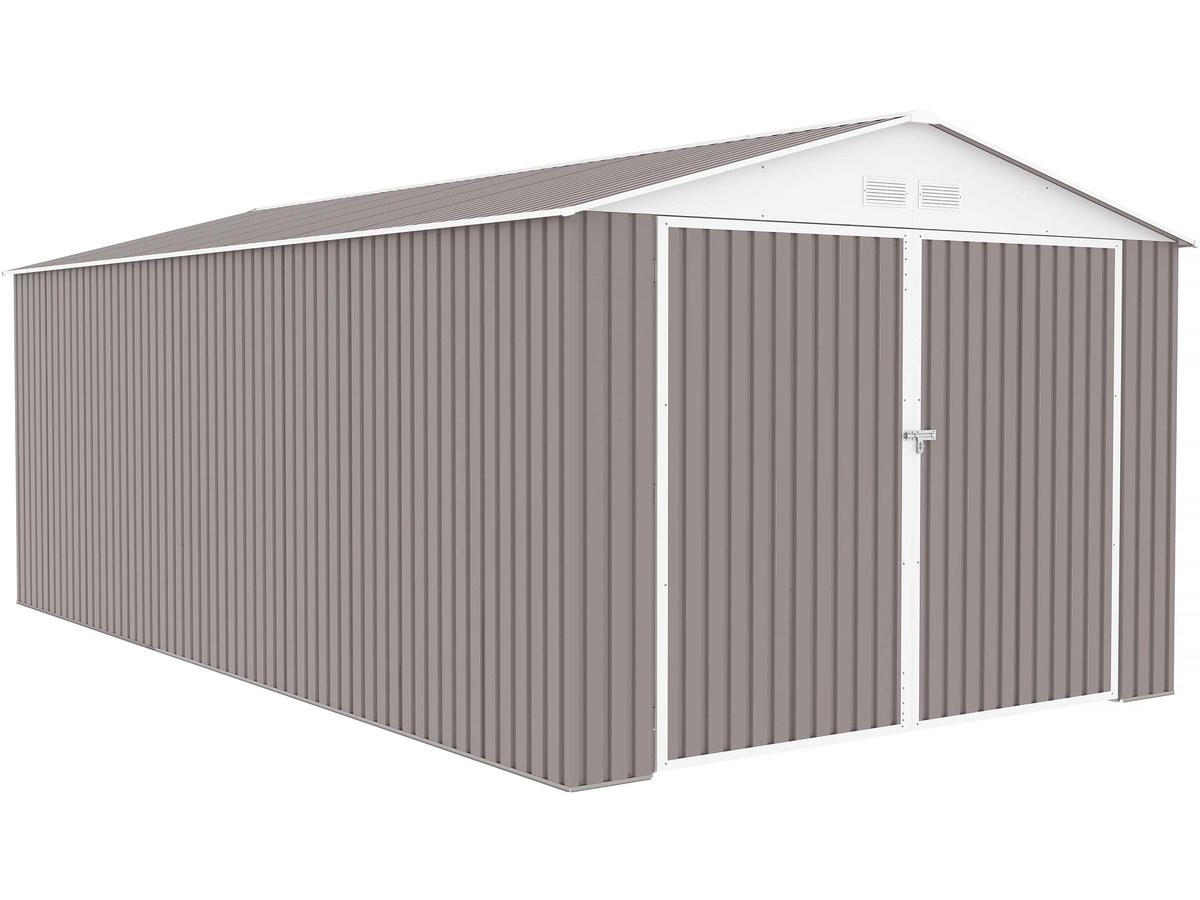 METALL-GARAGE PVC nevada - Hellgrau, Metall (310/235/570cm) - Habitat Garten