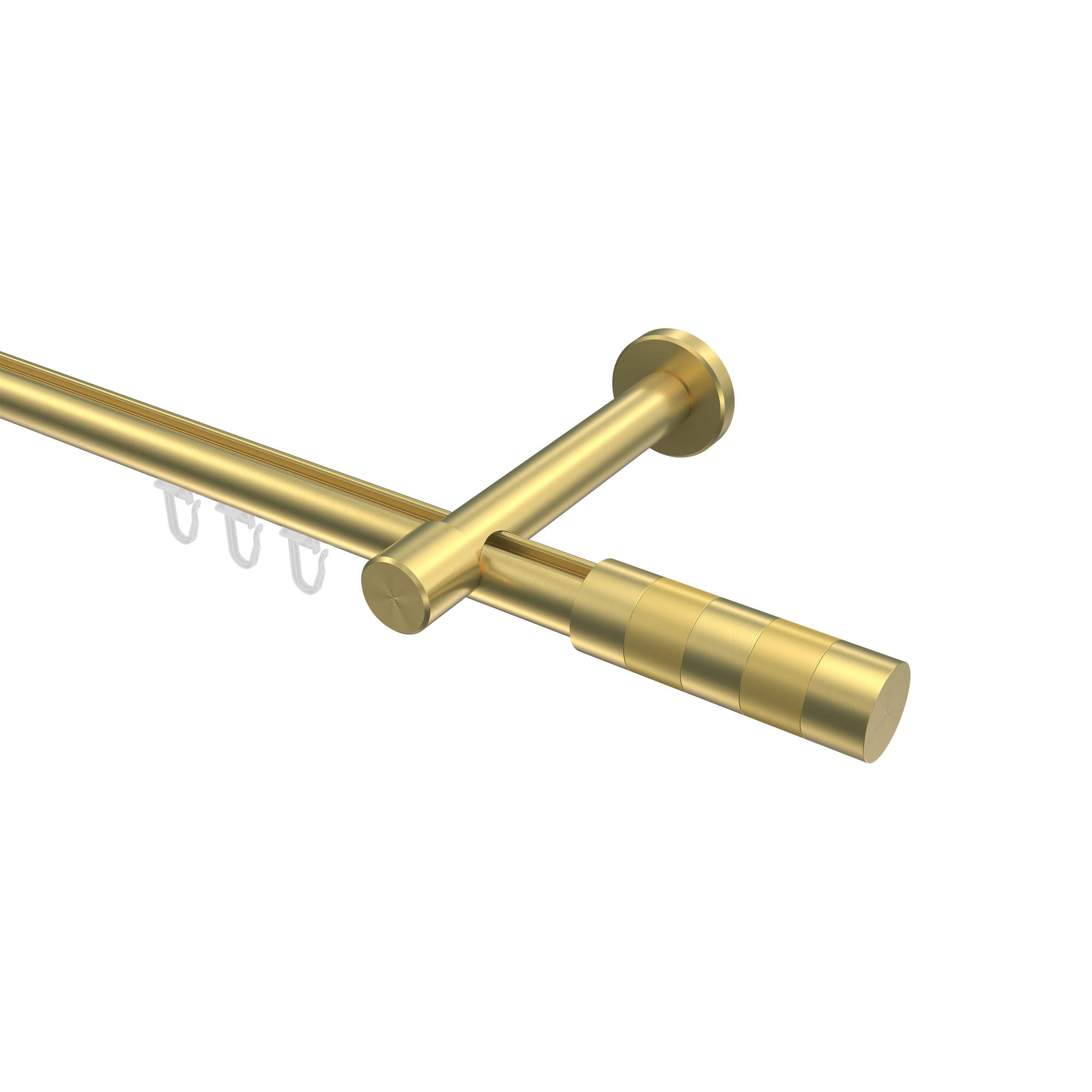 Interdeco Gardinenstange Messing, Gold 360 cm