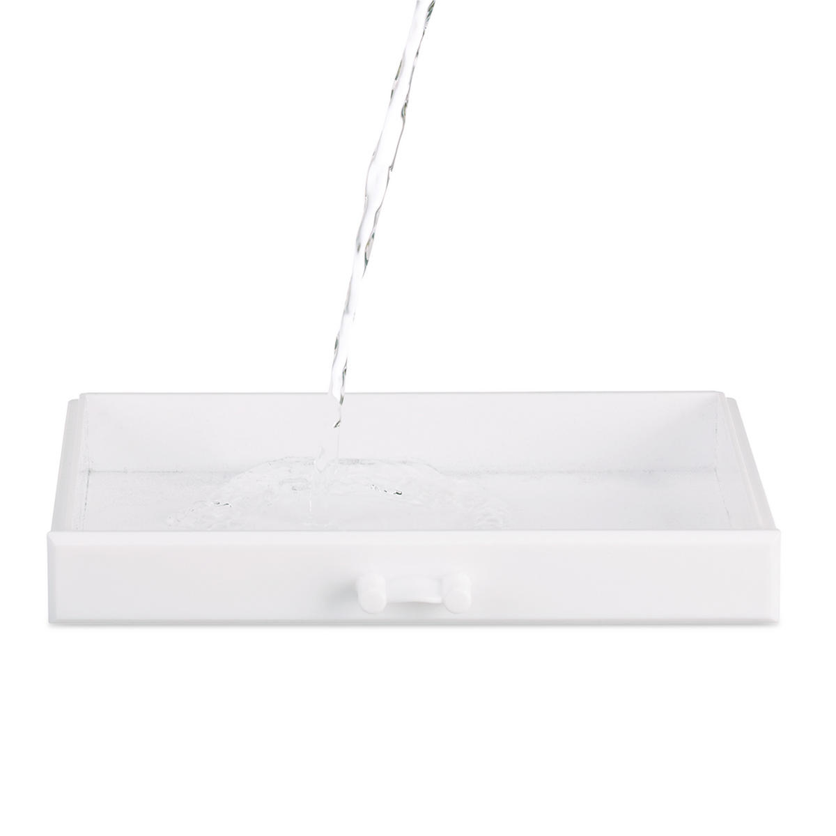 MAKEUP Organizer - Weiß, Kunststoff (23.5/19/14cm) - Relaxdays